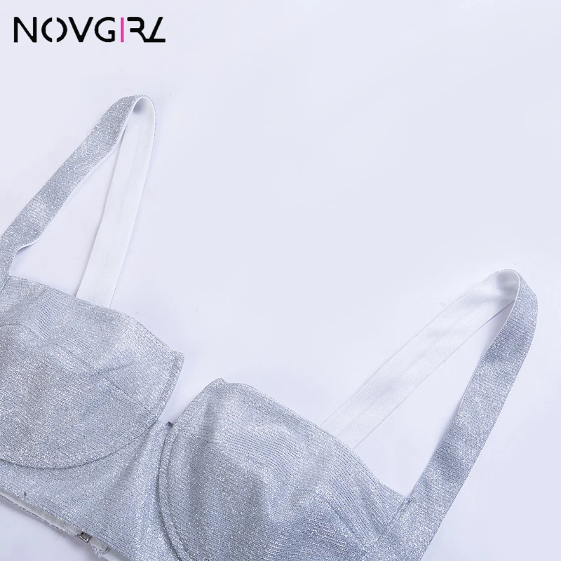 Novgirl/женские блестящие широкие брюки с высокой талией; коллекция года; сезон лето; блестящие длинные брюки с люрексом; вечерние пикантные женские брюки для ночного клуба