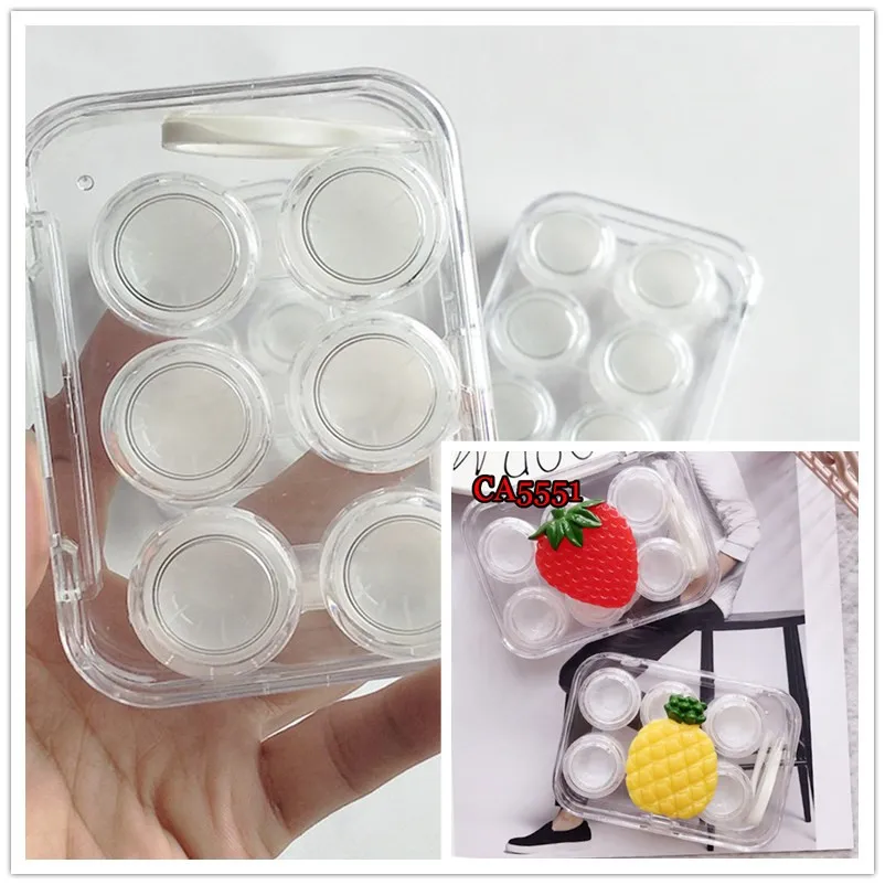 

CA2347/5551 HIGH QUALITY 3PAIRS CONTACT LENS CASE WITH SAVING BOX (NO LENS)