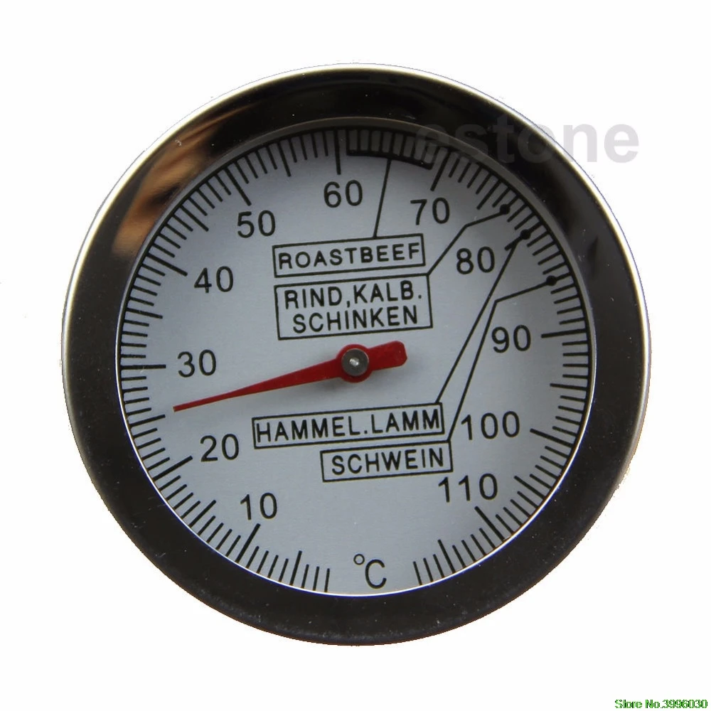 

New Fast Accurate Temp Stainless Steel Meat Thermometer with Large Dial