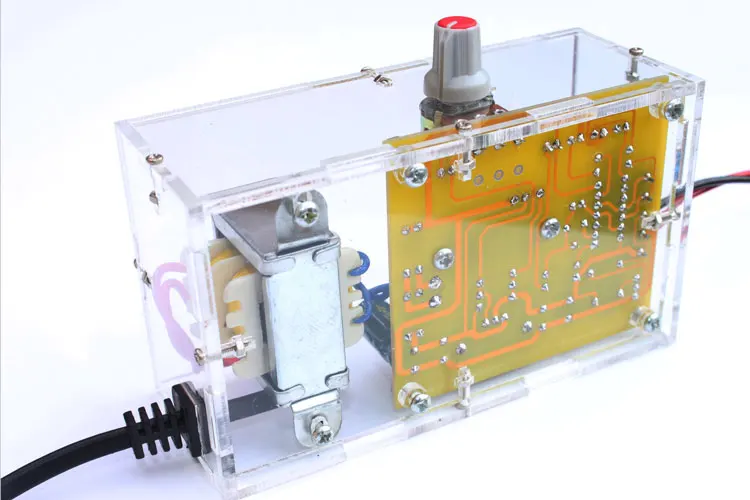 Набор для обучения DIY LM317 регулируемое напряжение от 220 В до 1 25 12 в с корпусом PCB