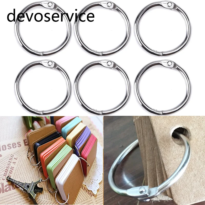 100 шт. металлические кольца зажимы для альбомов 25 мм|ring clip|binder clipsmetal binder clips |