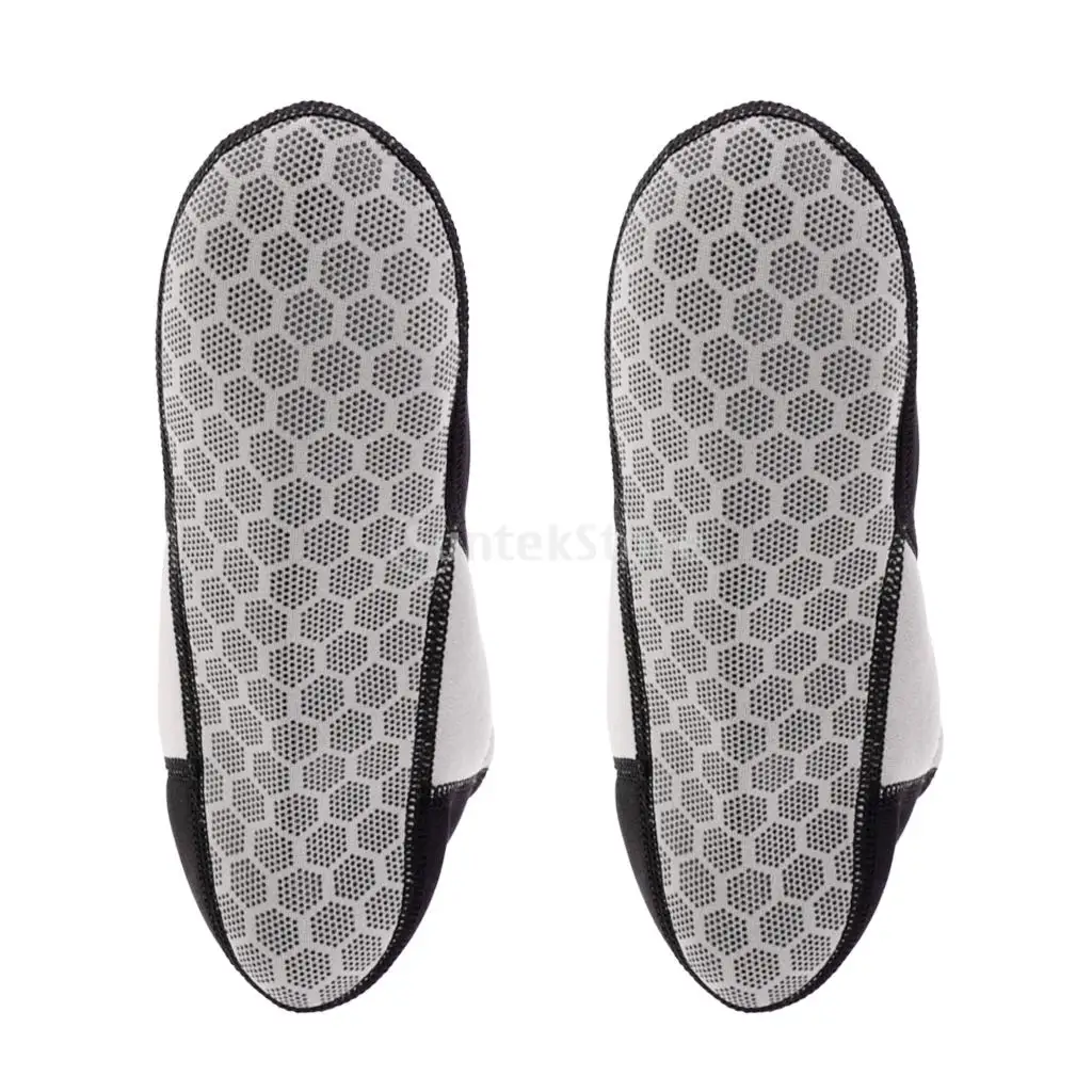 3mm Neoprene Scuba Diving Warm Socks Beach Swimming Surfing Snorkeling Kayak Water Sports Shoes Boots Equipment XS-XL Gray Black