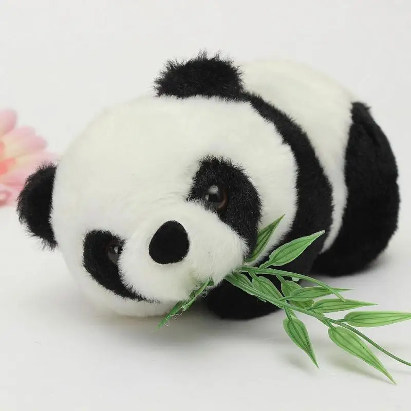 

1 piece 160 x 80 x 90 mm drop shipping Giant panda doll bamboo plush toy cloth doll memorial gifts child Christmas gift
