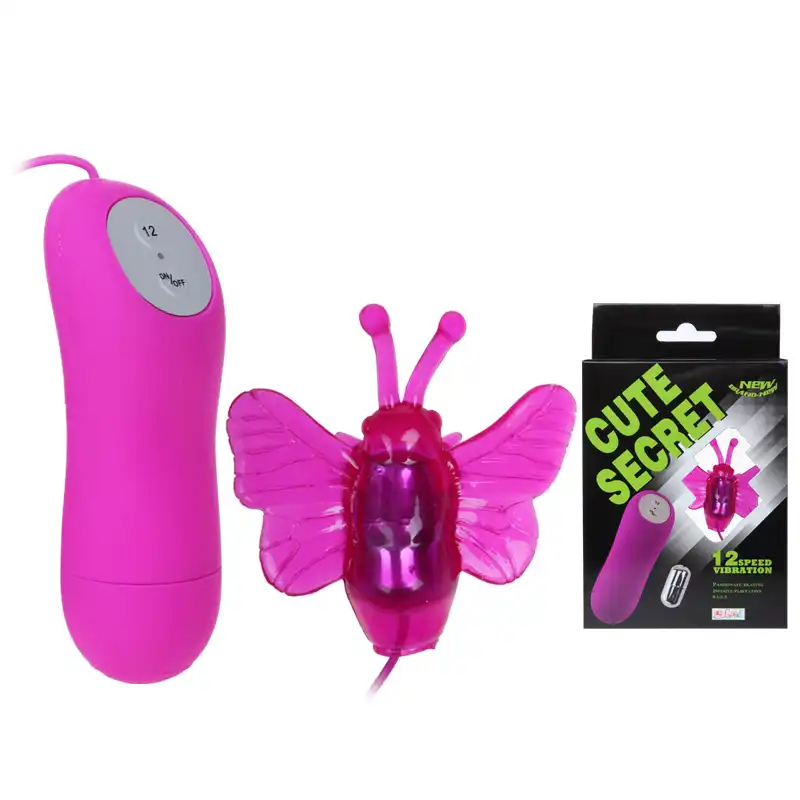 12 Speeds Vibration Butterfly Vibrator Clitoris Massager G ...