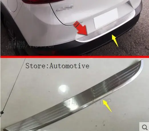 

Car Styling Outside Stainless Steel Rear Bumper For Mazda CX-3 CX3 2016 2017 2018 Trunk Sill Scuff Protector Accessories