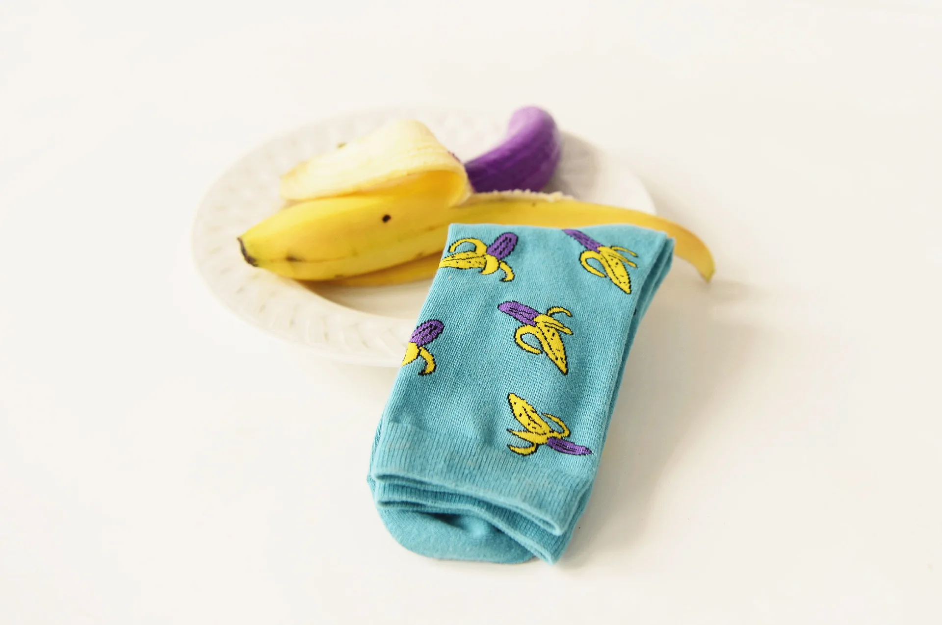 Модные карамеллы банан хлопок для женщин/мужчин кавайные фруктовые носки милые Харадзюку уличные повседневные забавные японские корейские носки новинка