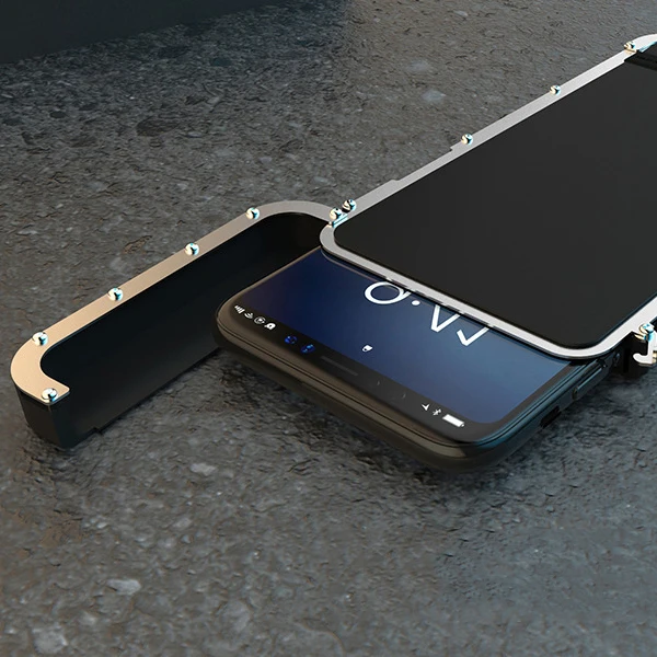 2019 Алюминиевый ПК металлический флип чехол для iPhone X XR XS MAX Супер жесткий