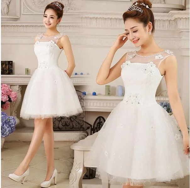 Fashionable-Sweet-Flower-Short-Wedding-dress-2014-White-vestido-de-noiva-wedding-dresses-casamento-robe-de