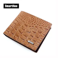 

Alligator Business Men Wallets Famous Brand Design Leather Bag Long Short Small Male Wallet Money Purse Cash Card Photo Holder