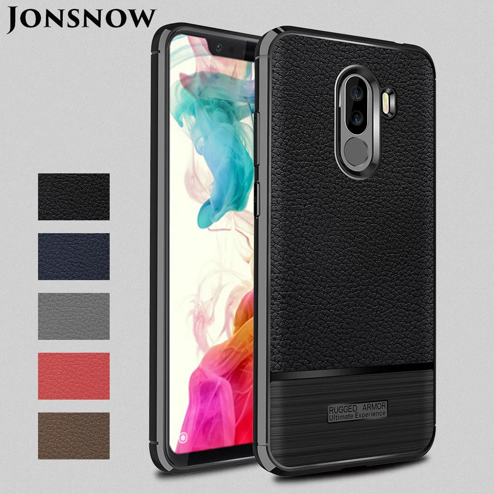 Мягкий чехол JONSNOW для Xiaomi Pocophone F1 защитный ударопрочный из ТПУ телефона Global Version Capa