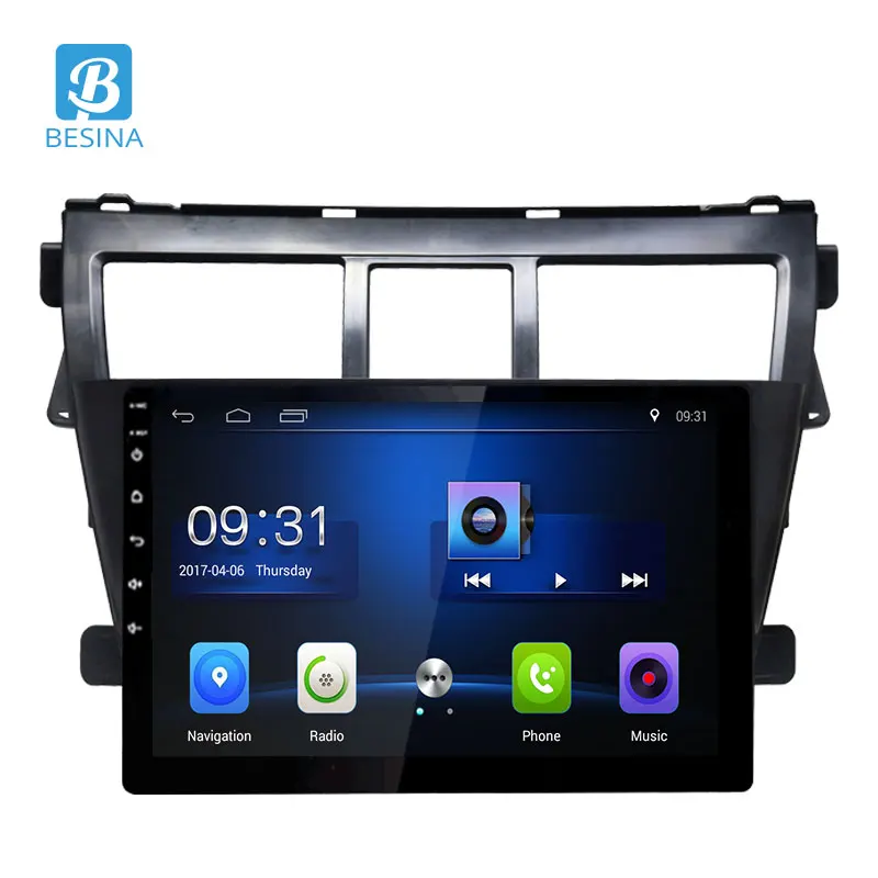 Besina 9 дюймов Android 8 0 автомобильный радиоприемник для TOYOTA vios 2009 20102011 2013