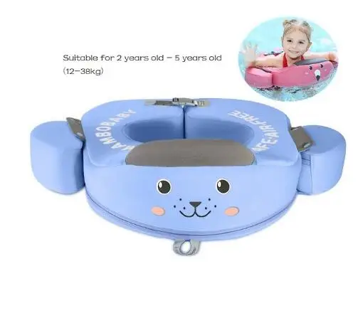 Детское кольцо для купания, безопасная ненадувная поплавок, Детские аксессуары для бассейна, круг, игрушки для купания, плавающий тренажер для плавания - Цвет: under arm blue