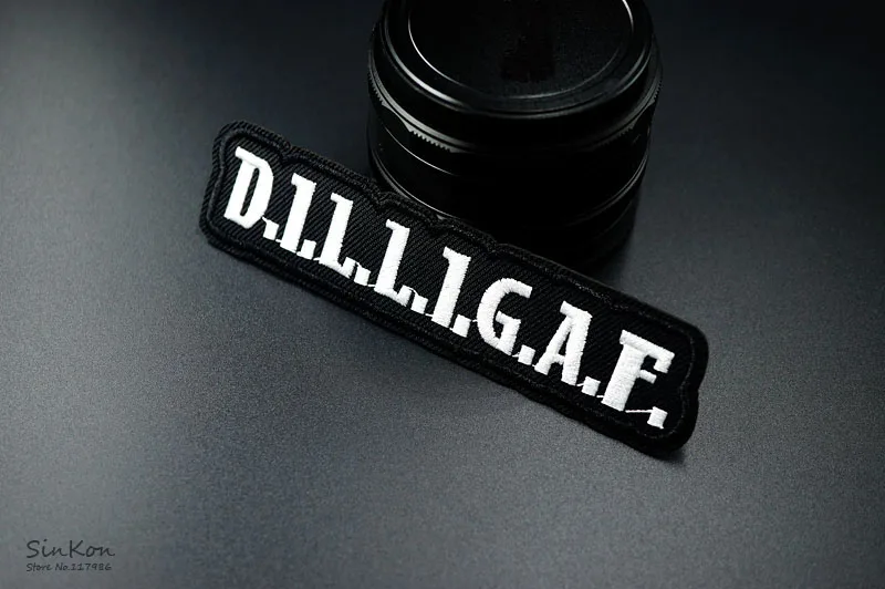 DILLIGAF(Размер: 2,6X11,5 см) DIY значки патч вышитая аппликация, этикетка для шитья одежды наклейки аксессуары для одежды значок