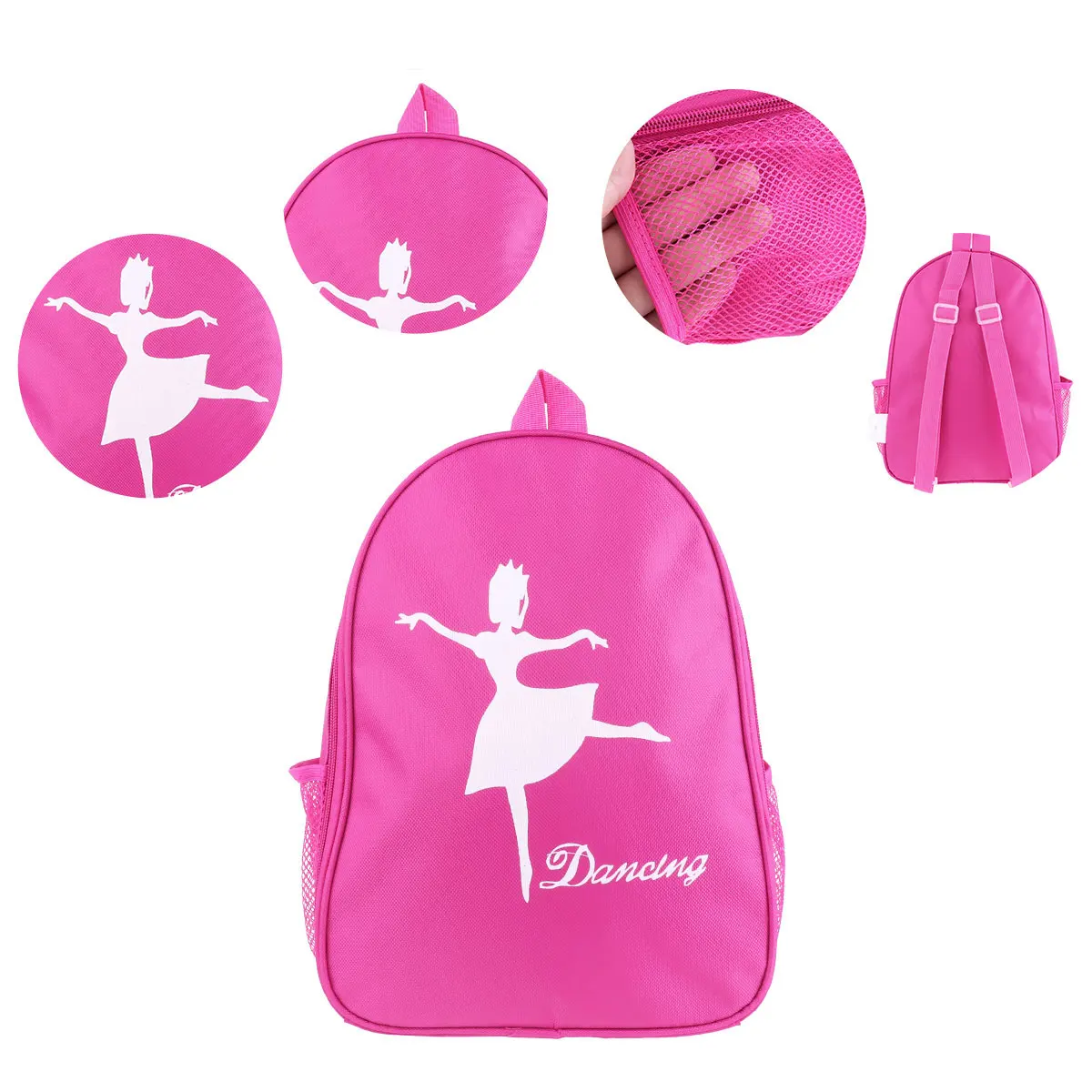 Детская Балетная сумка для девочек, Танцевальная сумка, спортивная сумка для балерины, милая школьная сумка рюкзак, Танцевальная сумка на плечо с принтом для девочек