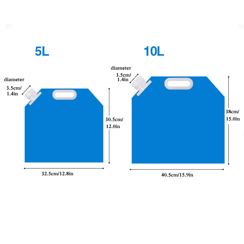 5L/10L складная сумка для воды для кемпинга, пешего туризма, пикника, канистра, PE безвкусное защитное уплотнение, сумка для хранения питьевой воды на открытом воздухе