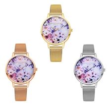 2019 Fashion Flower Dial Watch Simple Women Stainless Steel Analog Quartz Wrist Watch Geneva Female Watch 2019 Fashion Flower Dial Watch Simple Women Stainless Steel Analog Quartz Wrist Watch Geneva Female Watch