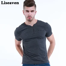 Liseaven Mens T Shirt Slim Fit Crew Neck T shirt Tops Tees Men Short Sleeve Shirt
