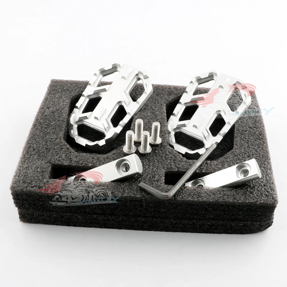 Cena Wkładka cnc szerokie podstawki pod nogi nakładki na pedały podnóżki dla BMW F750GS F850GS G310GS R1200GS S1000XR R dziewięć T Scrambler R dziewięć T miejskie GS