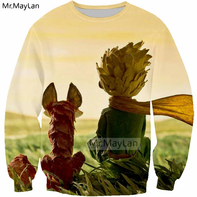Le Petit Prince Cute3D Print Kawaii Sweatshirts Men/Women Hiphop O neck Pullover Hoodies Girl Hipster Streetwear Outwear Clothes Le Petit Prince Cute3D Print Kawaii Sweatshirts Men/Women Hiphop O neck Pullover Hoodies Girl Hipster Streetwear Outwear Clothes