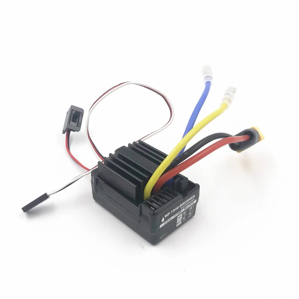 

Hobbywing WP 1040 60A Waterproof Brushed ESC Controller for Quicrun Rc Car Motor