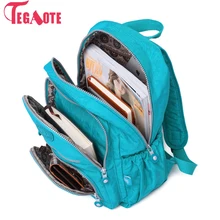 TEGAOTE, школьный рюкзак для девочек-подростков, Mochila Feminina, женские рюкзаки, нейлоновый водонепроницаемый повседневный рюкзак для ноутбука, женский рюкзак