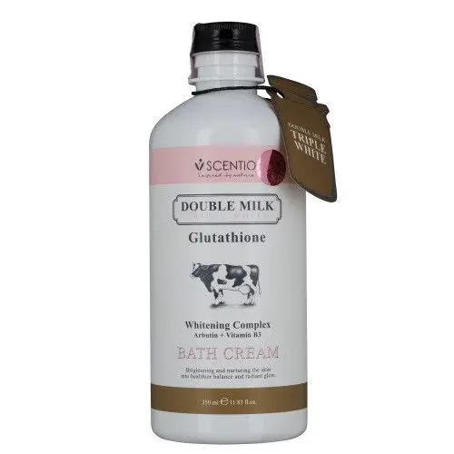 350 ml. BEAUTY BUFFET Scentio Double Milk Triple White Glutathione Bath Cream 350 ml. BEAUTY BUFFET Scentio Double Milk Triple White Glutathione Bath Cream