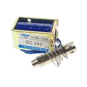 24V Pull Hold/Release 10mm Stroke 4.1Kg Force Electromagnet Solenoid Actuator x1