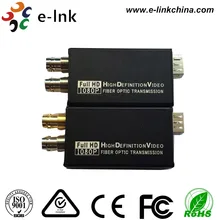 Single Mode Single Fiber LC Connector 20km Tally loop out Mini HD-SDI Video Fiber Converter with SFP