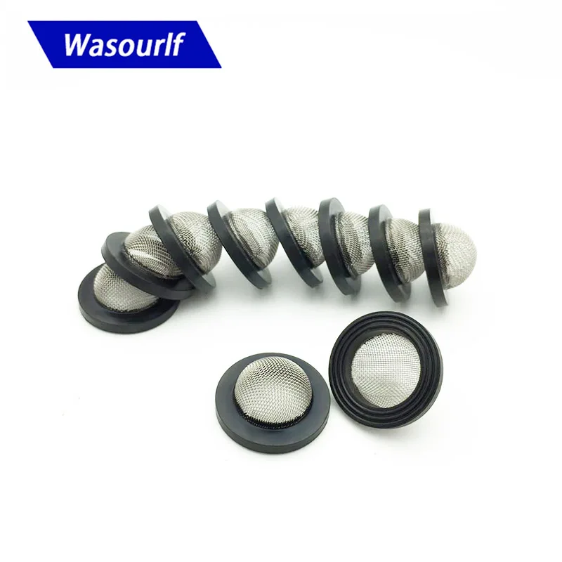 

WASOURLF 10 pcs G1/2 G3/4 DN15 shower head mesh filter rubber shower nozzle hose rubber gasket 304 stainless steel filter