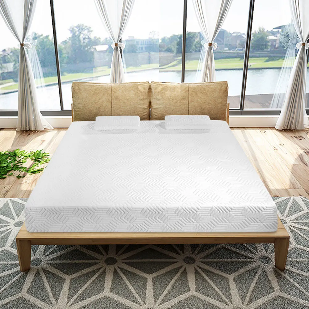 Полный queen размер 1" двухслойный диван матрас с двумя подушками удобный дышащий пены памяти матрас