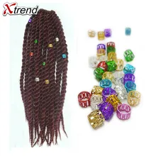 Xtrend волосы дреды для косичек бусины украшения для дредов аксессуары дреды манжеты африканские ювелирные изделия кольцо девушка алюминий