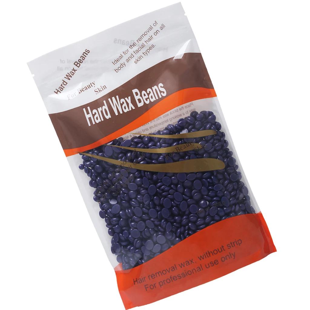 No Strip Body Depilatory Hair Cleaner Hot Film Wax Beads Waxing Hair Removal Beans 2x300g (Lavender)
