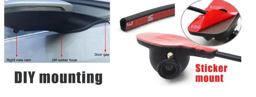 Автомобильное зеркало заднего вида для слепого пятна, автомобильное боковое зеркало для парковки DVR, интеллектуальная система, беспроводная кнопка управления, боковая парковочная камера, DVR система