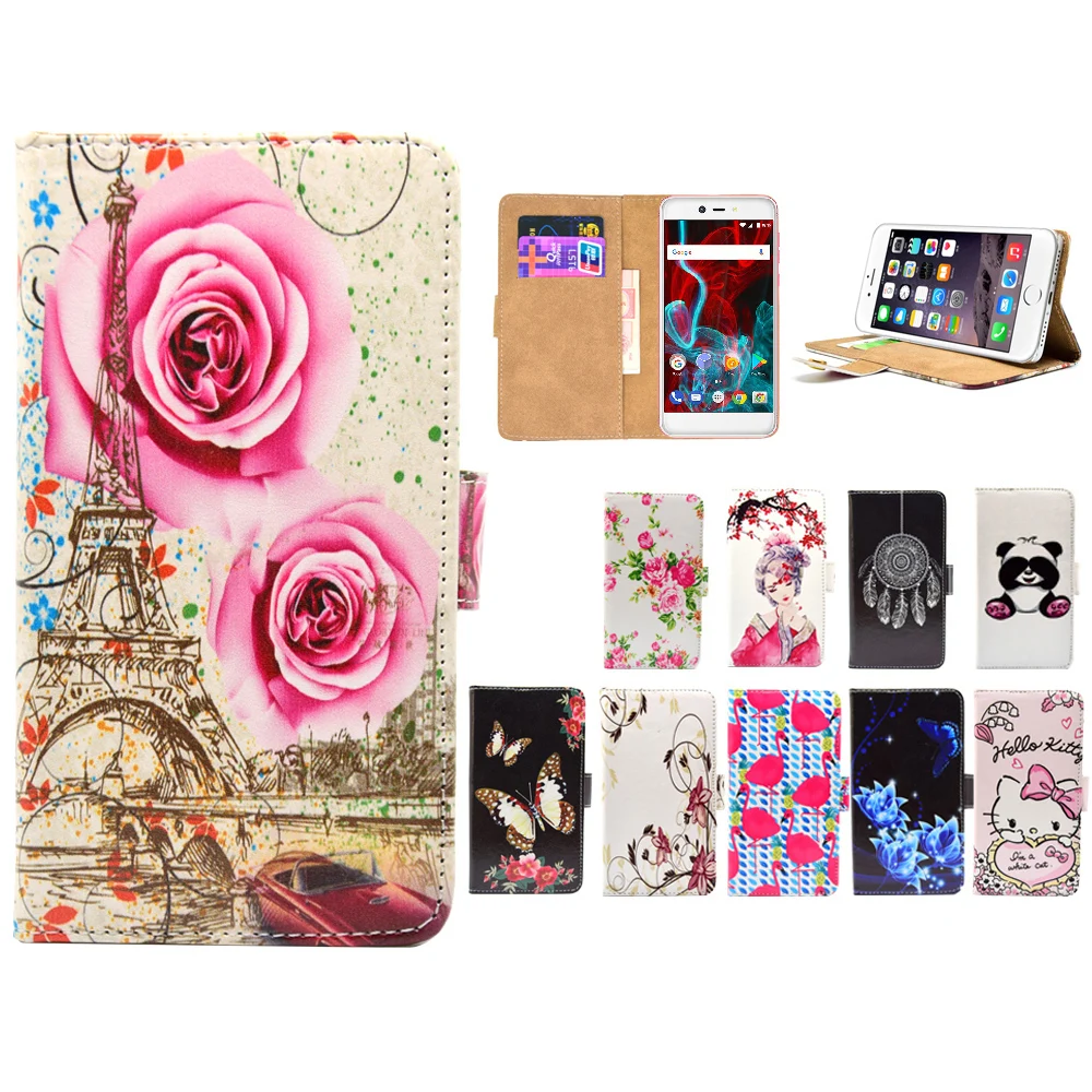

LIHAIJUN 3C Higt quality Cartoon Flip pu leather Phone Cases Cover For BQ BQ-5211 Strike