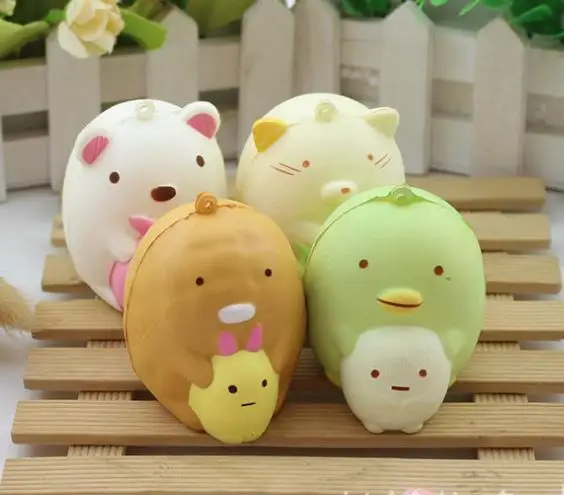 Kawaii squishy 6 см Редкие squishy хорошее качество красочные телефон ремни смешанный заказ Оптовая 30 шт./лот