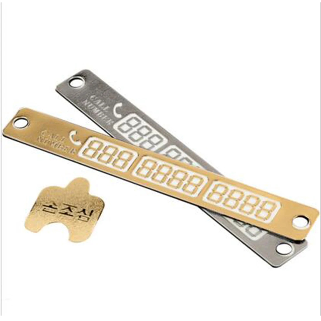 

New Arrival Luminous Phone Number Card Telephone Number Card Notification Night Light Sucker Plate Car Styling Temporary Car Pa