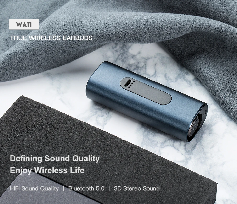 Whizzer WA-11 TWS Bluetooth наушники v5.0 True беспроводные мини стерео водонепроницаемые IPX7 с микрофоном