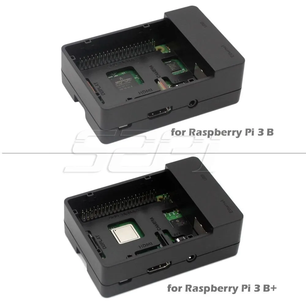 52Pi ABS черный/белый цвет чехол Корпус крышка комплект с радиаторы и охлаждающим