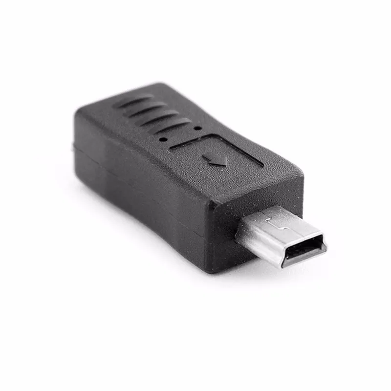 1 шт. Черный Micro USB Женский к Mini USB Мужской адаптер зарядное устройство конвертер адаптер