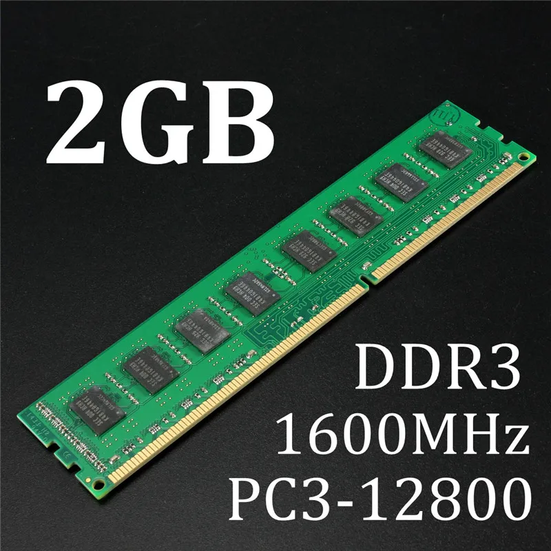 Фирменная Новинка 2 ГБ памяти Оперативная память DDR3 PC3-12800 1600 мГц Настольный ПК памяти DIMM Оперативная память 240 булавки для AMD Системы Высокое