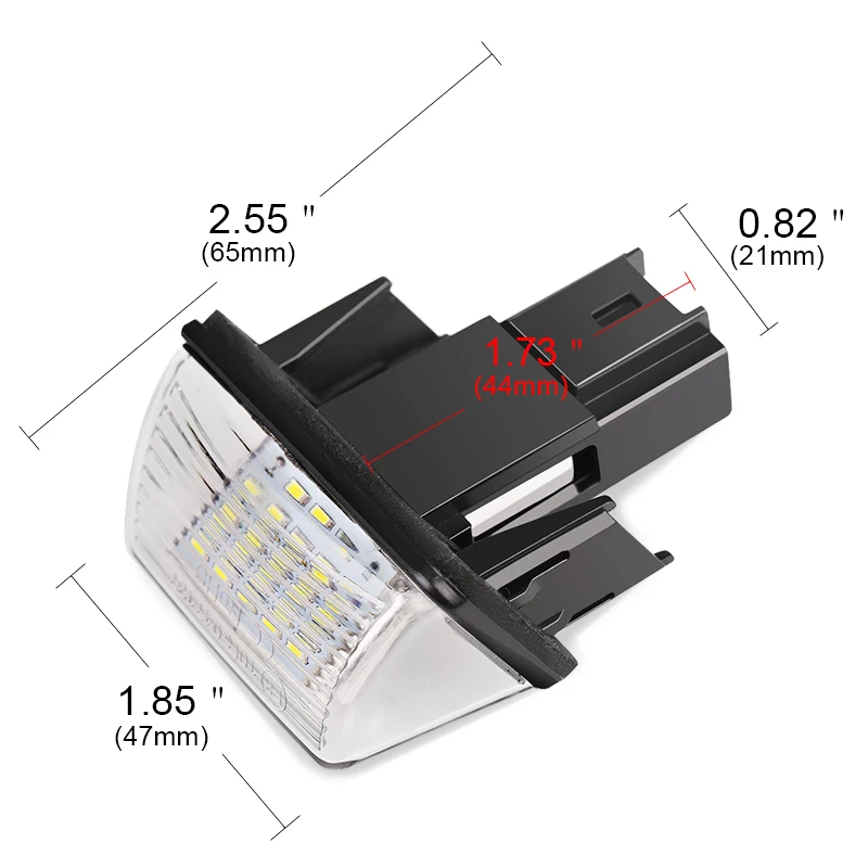 2 шт. безотказный светодиодный фонарь для номерного знака яркий белый для peugeot 206 207 306 307 406 407 для Citroen C3 C4 Picasso