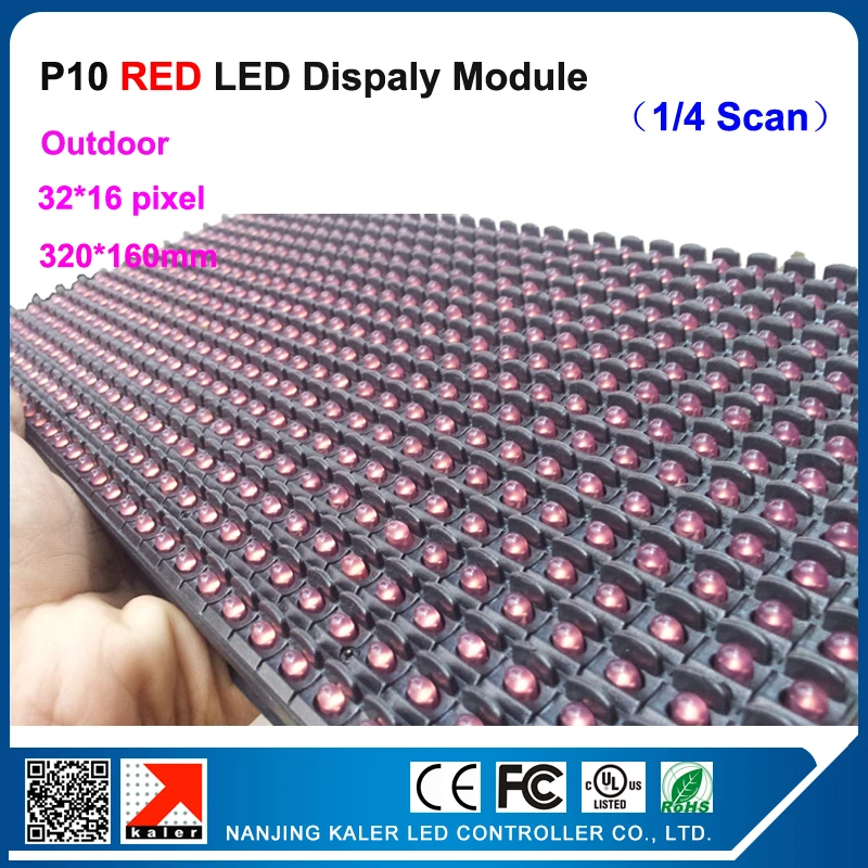

TEEHO Single red led module p10 advertising signboard screen module led display module led open sign led panel display 320*160mm