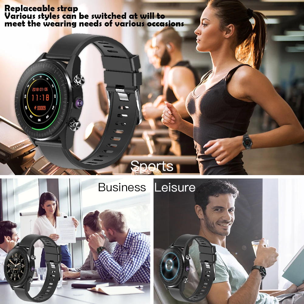 LEMDIOE 4G Smartwatch для IOS Android Smart Bluetooth часы Для мужчин женщин IP67 Водонепроницаемый gps 1 39
