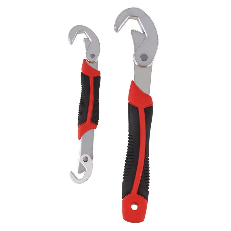

2PC/Set Multi-Function Universal Toothed Wrench Easy Snap Screw 9-32MM For Gripping Nuts and Bolts Chrome Plated