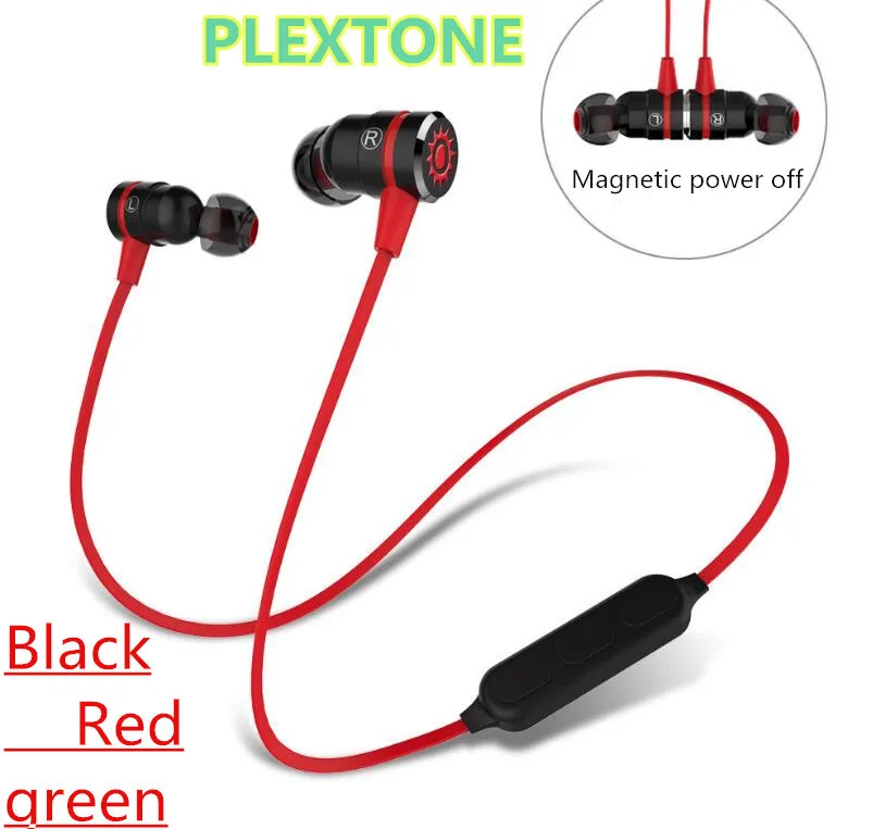 

PLEXTONE BX335 Metal Magnetic Switch Wireless Sport Earphones Sweatproof Stereo Bluetooth 4.1 Headset with MIC