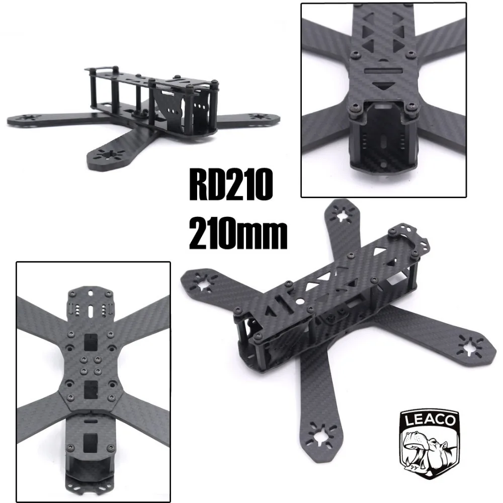 RD 210 мм DIY Мини Дрон FPV Cross Racing из чистого углеродного волокна Рама 4 arms RD210 QAV210