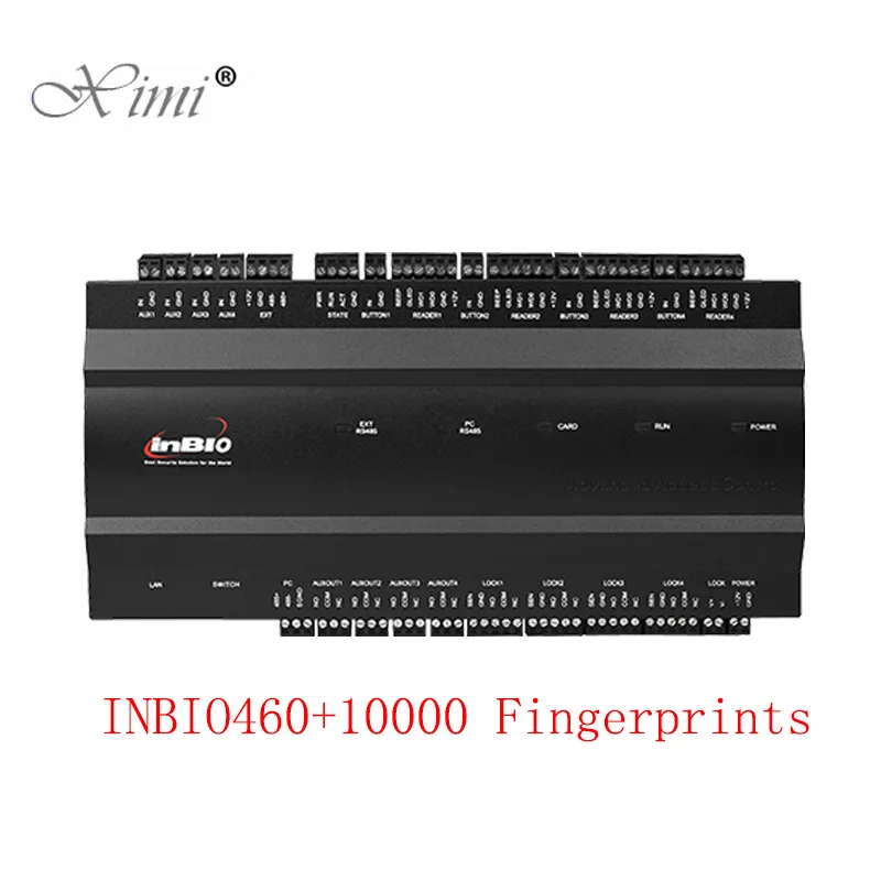 

ZK Inbio460 10000 Users Fingerprint Door Access Control System TCP/IP 4 Doors Access Controller Four Doors Access Control Board