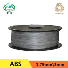 New 2019 impressora filament extruder Sliver color 3d printer 1 75mm abs filament for createbot makerbot