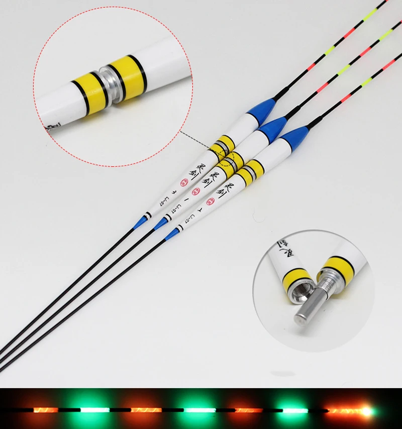10 шт./лот электронный светодиодный поплавок+ CR425 батарея Карп Рыбалка озеро река Световой поплавок для ночной рыбалки поплавок FU032