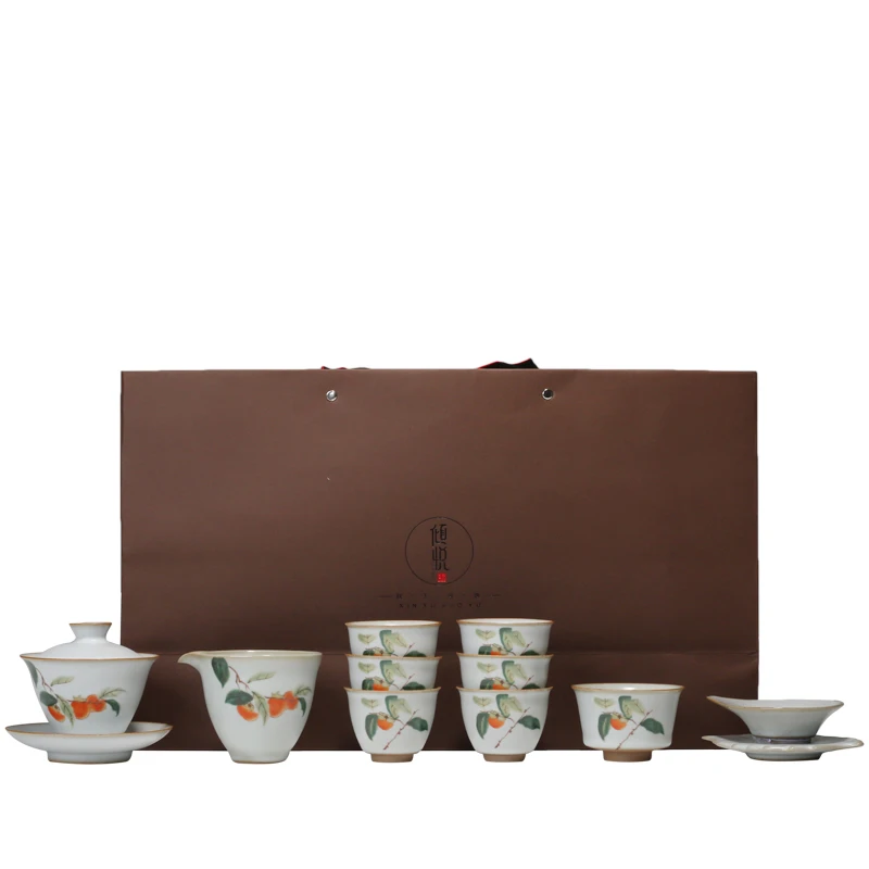 PINNY Kiln Ретро фарфоровый чайный набор кунг фу расписанные вручную керамические